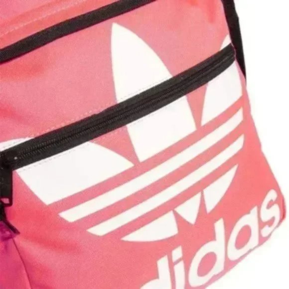 Pink White Adidas Original Trefoil Pocket Backpack main image 9